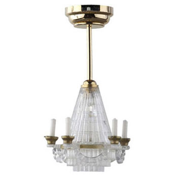 Dollhouse miniature WEDDING CAKE CHANDELIER, LED